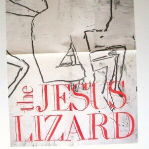 JESUS LIZARD POSTER Head Promo Rare 1990 Touch & Go 16" x 23" Scratch Acid YOW